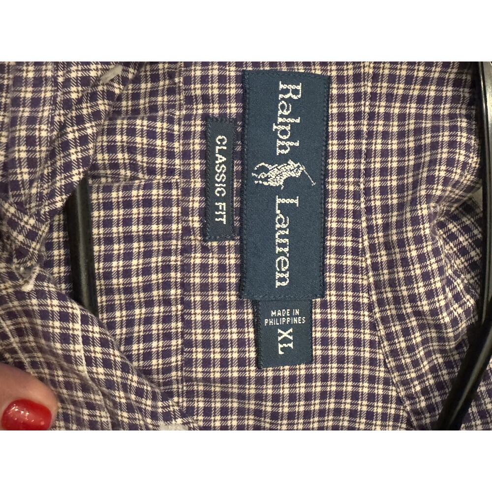 Ralph Lauren Bundle Of 2 Oxfords Sz 17 32/33 preppy Academia Old Money office - Picture 8 of 12